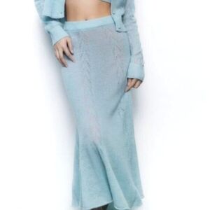 Zara Light Blue Maxi Skirt